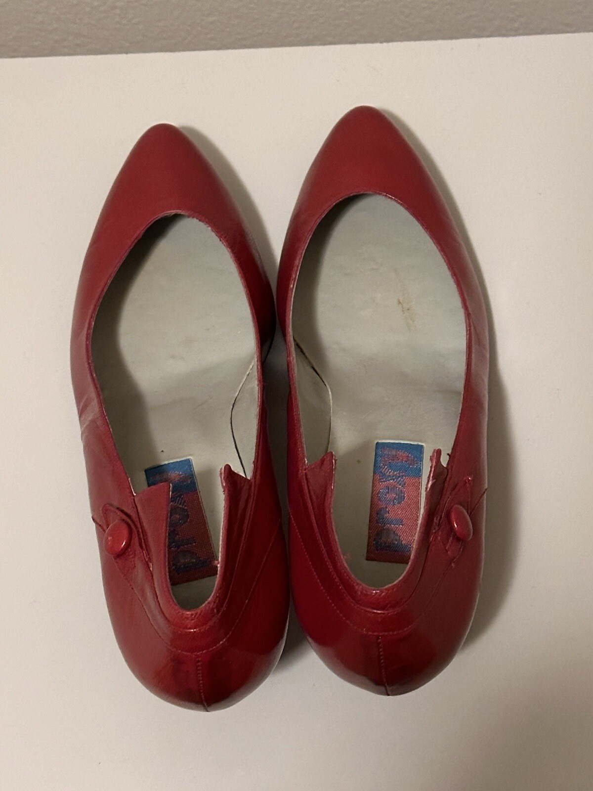 Proxy Michael G Abrams Co Red Leather VintageHeels - image 4