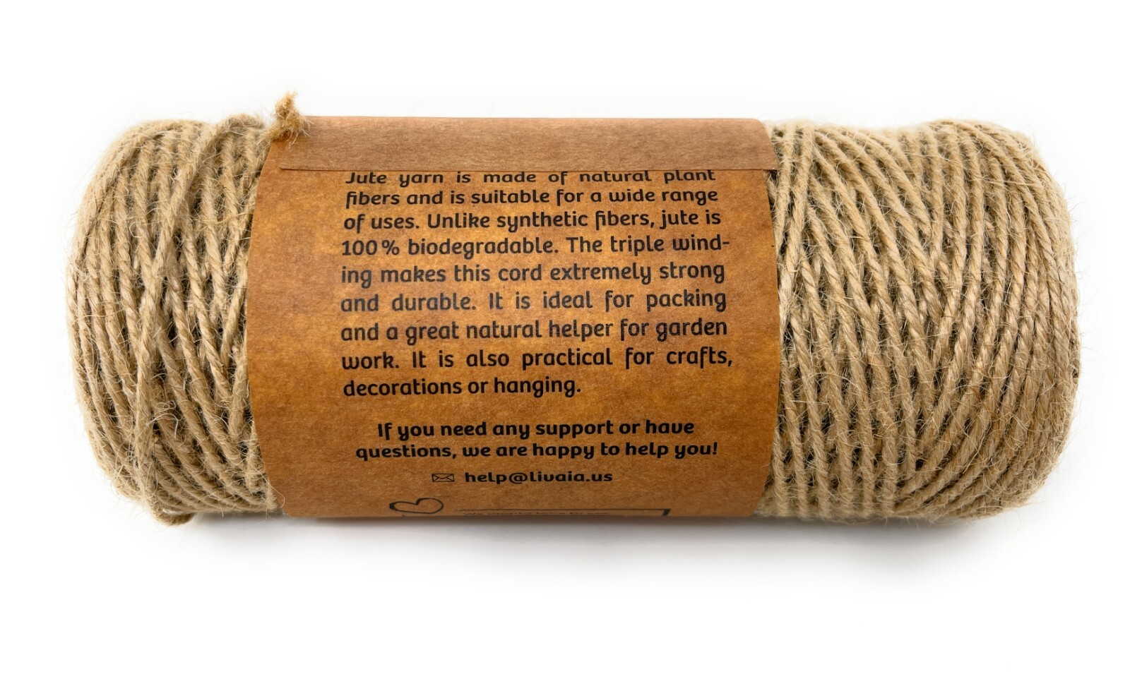3x Jute Cord Garden String Crafts Decor Natural Strong Twine Spool 3