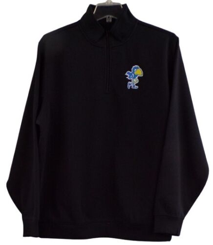 Kansas Jayhawks 1912 Logo Mens 1/4 Zip Sweatshirt XS-4XL, LT-4XLT NCAA New - Picture 4 of 10