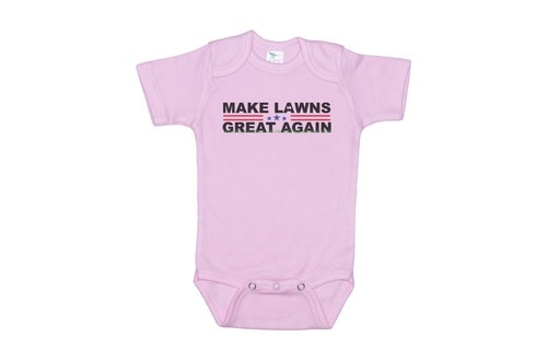LAWN CARE BABY ROMPER, Make Lawns Great Again, INFANT BODYSUIT, CHILD'S RAGLAN - Picture 16 of 16