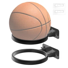 2pcs Wall Mount Ball Holder Sports Ball Rack Display Storage for Basketball