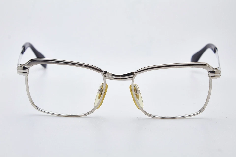 Óculos vintage folheado a ouro branco da década de 1970 METZLER 1/1012 kGP armação dourada piloto - Imagem 3 de 4