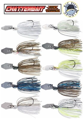 Z MAN EVERGREEN JACK HAMMER Chatterbait Swim Jig 1/2 OUNCE PICK YOUR COLOR NEW!