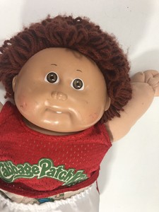 1983 Cabbage Patch Kids Boy Doll Brown Hair Brown Eyes Outfit