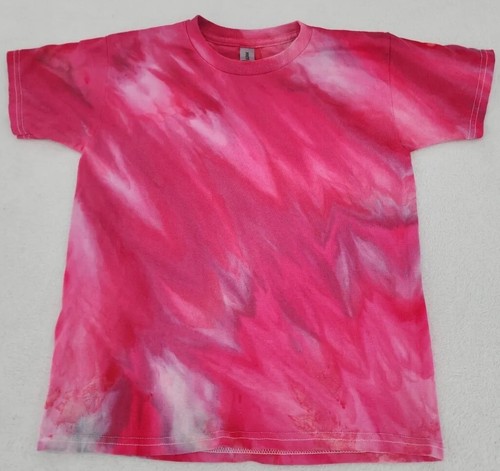 Gildan Procion Ice Tie Dye T-shirt Youth Small Pinks One of a Kind Custom - Picture 2 of 21