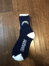 San Diego Chargers NFL Socks Large Size 10 to 13
