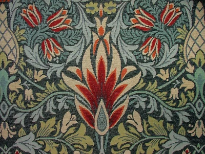 Cortina Tapiz Snakeshead Azul William Morris Para Tapicería Y Cojín - Imagen 1 de 4