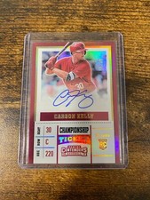 2017 Panini Chronicles Contenders Rookie Championship Ticket /49 Carson Kelly