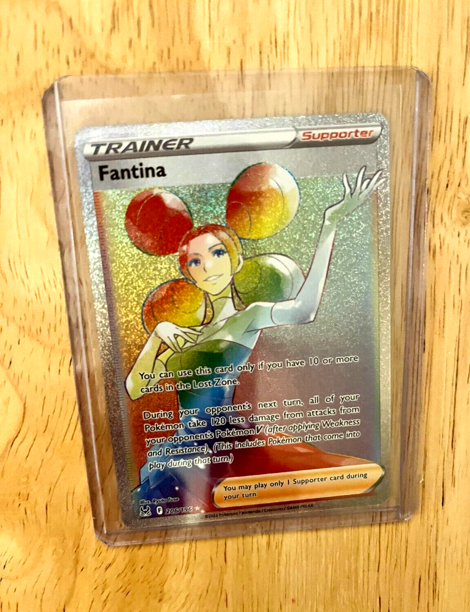 FANTINA 206/196 -LOST ORIGIN POKEMON- RAINBOW SECRET RARE FANTINA 206/196 -LOST ORIGIN POKEMON- RAINBOW SECRET RARE
