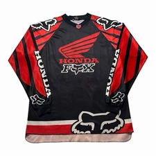 Vintage 1998 Honda Fox Racing Jersey Ezra Lusk Honda CR Motocross
