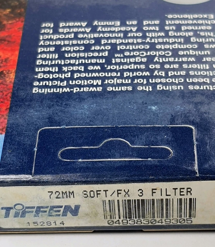 TiFFEN 72mm Soft FX 3 72SFX3 Authentic USA 72 mm E72 Remove Wrinkles & Blemishes - Image 4 of 4