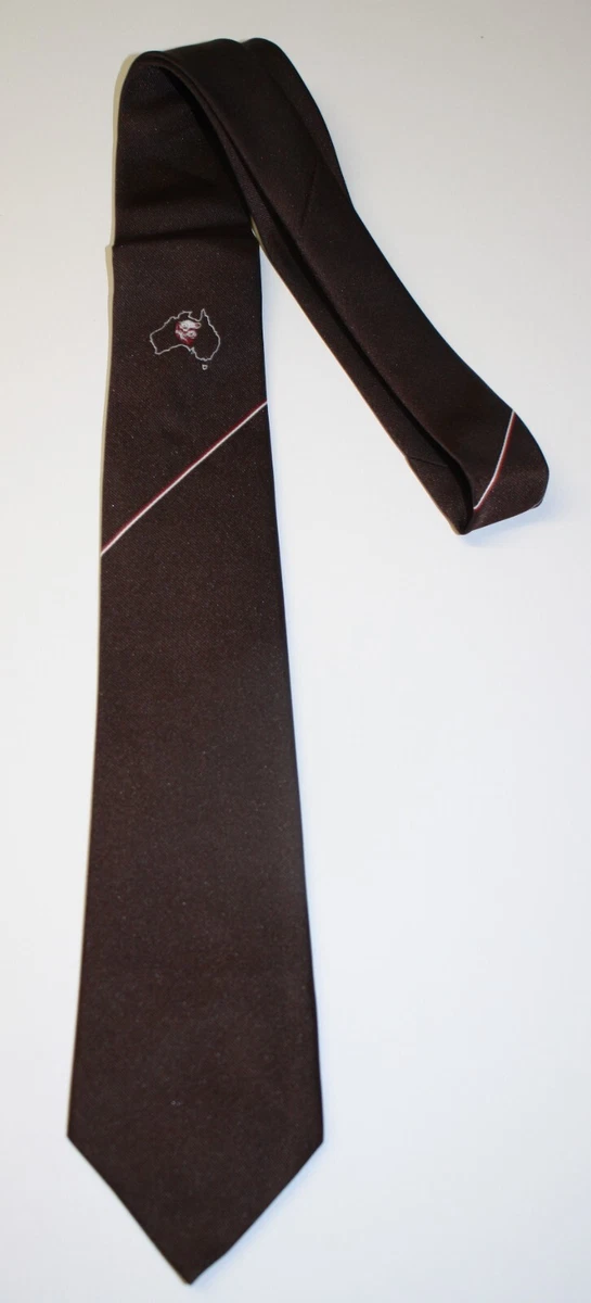 Vintage Brown Mens Tie - Australian Cattle Cow