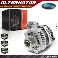 Alternator for Jeep Grand Cherokee Ram Dodge Charger Durango 220A CW 6-Groove