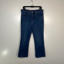 Anthropologie Pilcro Jeans Women 31 The Icon Flare High Rise Boot Cut Denim