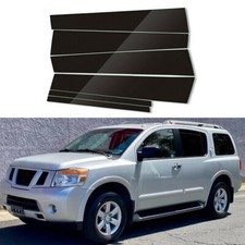 Fit For Nissan Armada 2005-2015 Piano Black Pillar Posts Door Window Trim Cover Fit For Nissan Armada 2005-2015 Piano Black Pillar Posts Door Window Trim Cover