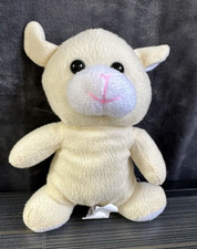 Kellytoy Lamb Sheep Ivory Pink Plush Stuffed Animal Toy Easter 2019 Acrylic Eyes
