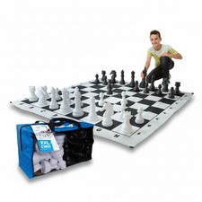 XXL Schach | großes Schachspiel | Spielfeld 1,58 x 1,58 m | Indoor & Outdoor