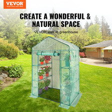 Walk-in Green House, 4.6 x 2.4 x 6.7 ft, for Planting and Storage