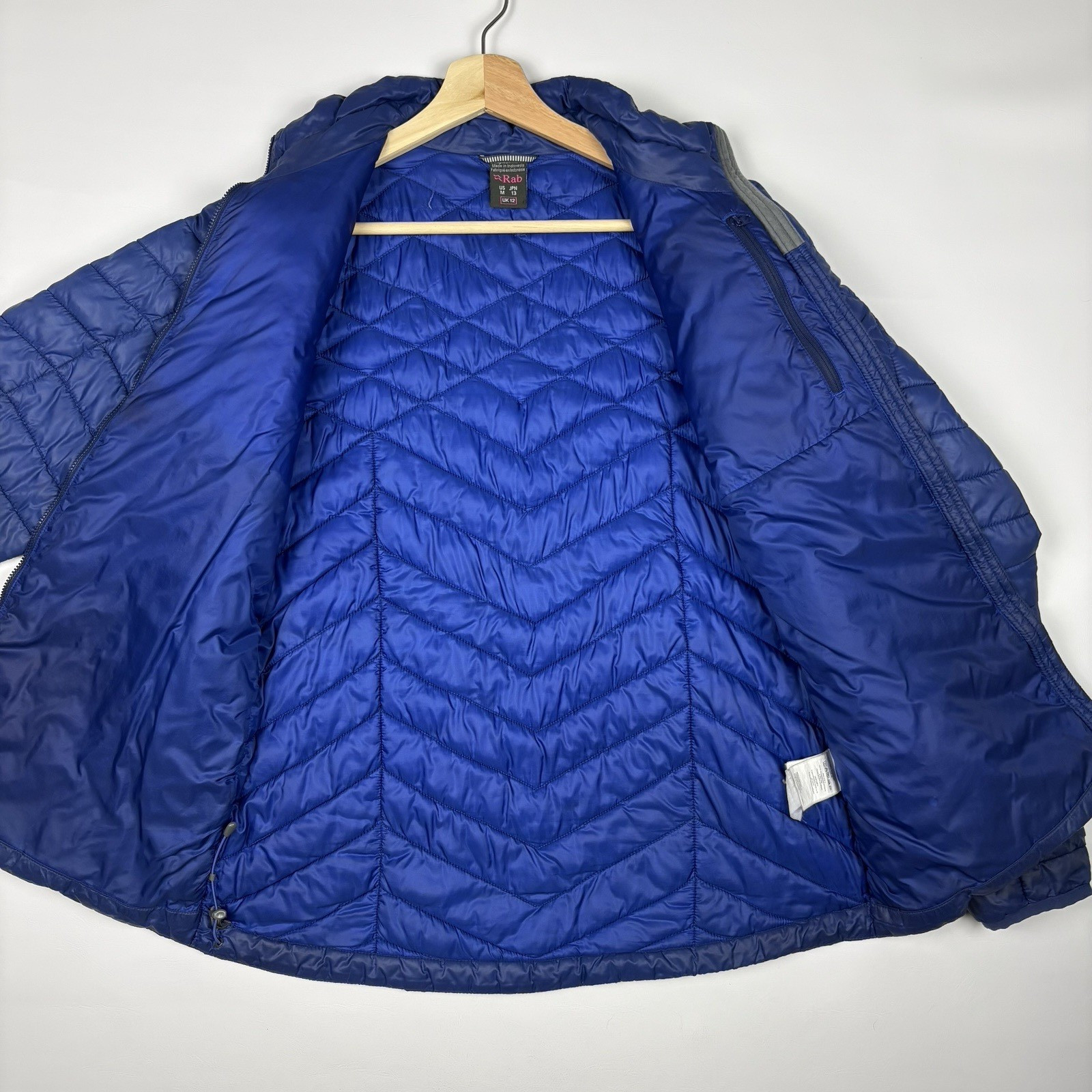 Rab Altus Jacket Women's Medium Navy Quilted Puffer Coat Insulated Full Zip image 9