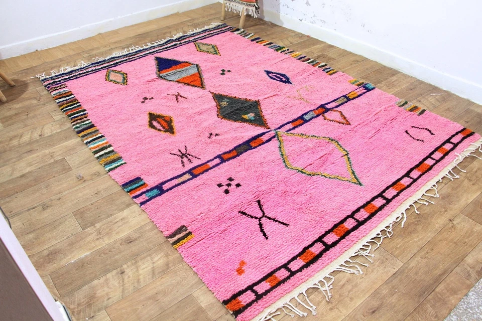 Custom moroccan rug - Moroccan rug - beni ourain rug wool rug boho - handcrafted - Image 3 of 4