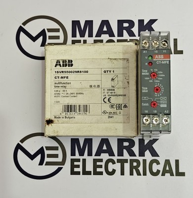 ABB CT-MFE 1SVR550029R8100 TIMER TIMING 0,5S-100H SPANNUNG 24-240VAC/DC SCHNE...