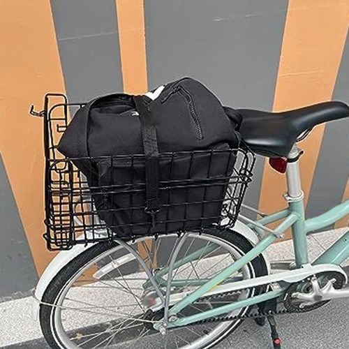 Korb Tägliche Tragfähigkeit Erhöhte Kapazität Faltbar Stahldraht Schwarz - Bild 19 von 24