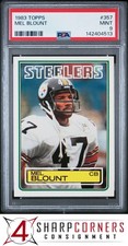 1983 TOPPS #357 MEL BLOUNT STEELERS HOF PSA 9
