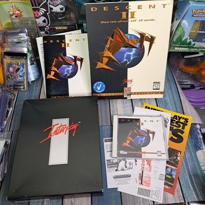 DESCENT 2 Interplay 1996 PC Game 360° 3-D Action Arcade Complete! VG+ Windows 95