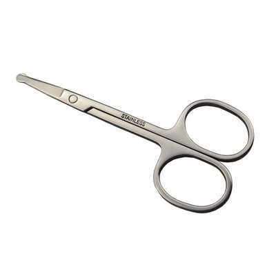 3.5-Inch Stainless Steel Dog Pet Round-Tip Grooming Scissors for Nose, Ear, Face