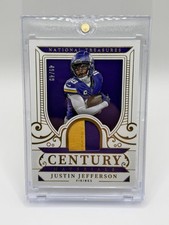 2025 National Treasures Justin Jefferson Century Materials Gold /49 SSP