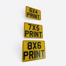 Motorbike Number Plate | 7x5 | 8x6 | 6x4 | Novelty Show Bike Plates