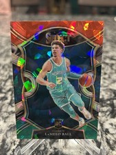 2020-21 Select -Concourse LaMelo Ball #63 Red White Green Cracked Ice Prizm (RC)