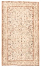 Traditional Vintage Hand-Knotted Area Rug 4'7" x 7'11" Oriental Wool Carpet