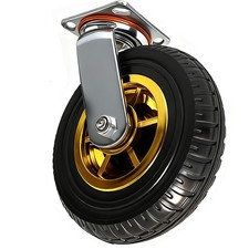 8 Inch Heavy Duty Casters Wheels Swivel Industrial Casters Rubber Wheels Tires U