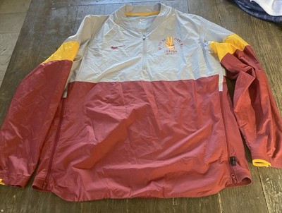 USC Trojans NCAA Football Nike On Field Windbreaker Jacket For Men Size Large