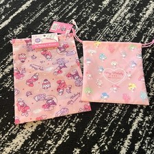 My Melody Kuromi 50th Anniversary Drawstring Pouches Japan Exclusive