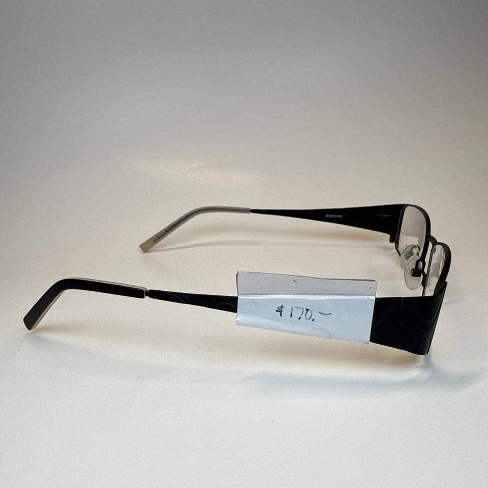 Marco de gafas Cosmopolitan negro primera niña solo 50-17-140 estampado floral Foto 3 de 4