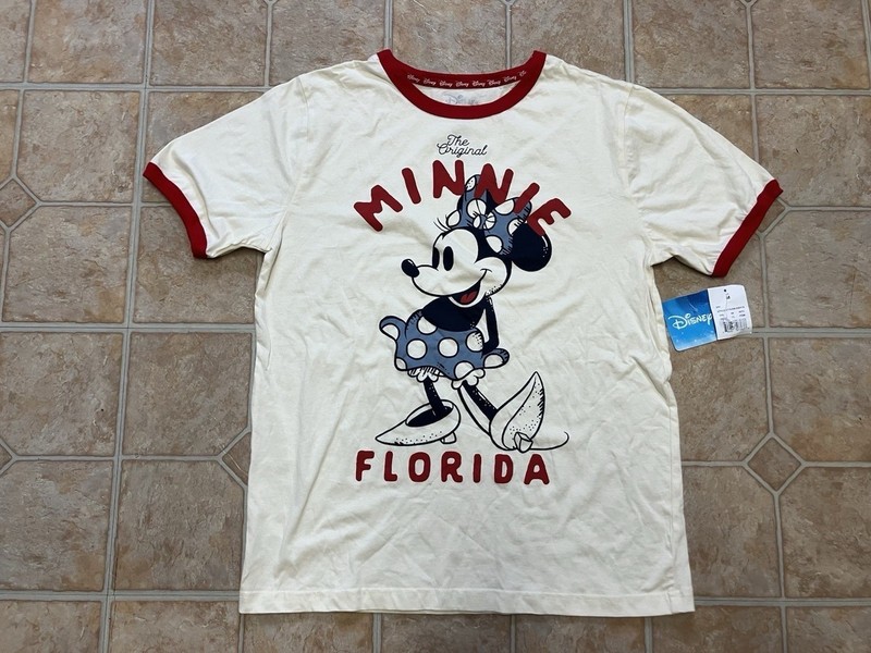 Disney The Original Minnie Mouse Florida Women’s Tee Tshirt Size M NEW WITH TAGS