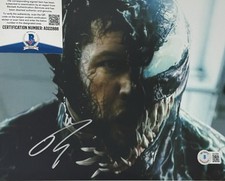 Tom Hardy Signed 8x10 Photo Autograph BAS Beckett AD22888 Venom Marvel Eddie