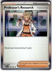 Professor's Research 087/091 Paldean Fates Holo Rare