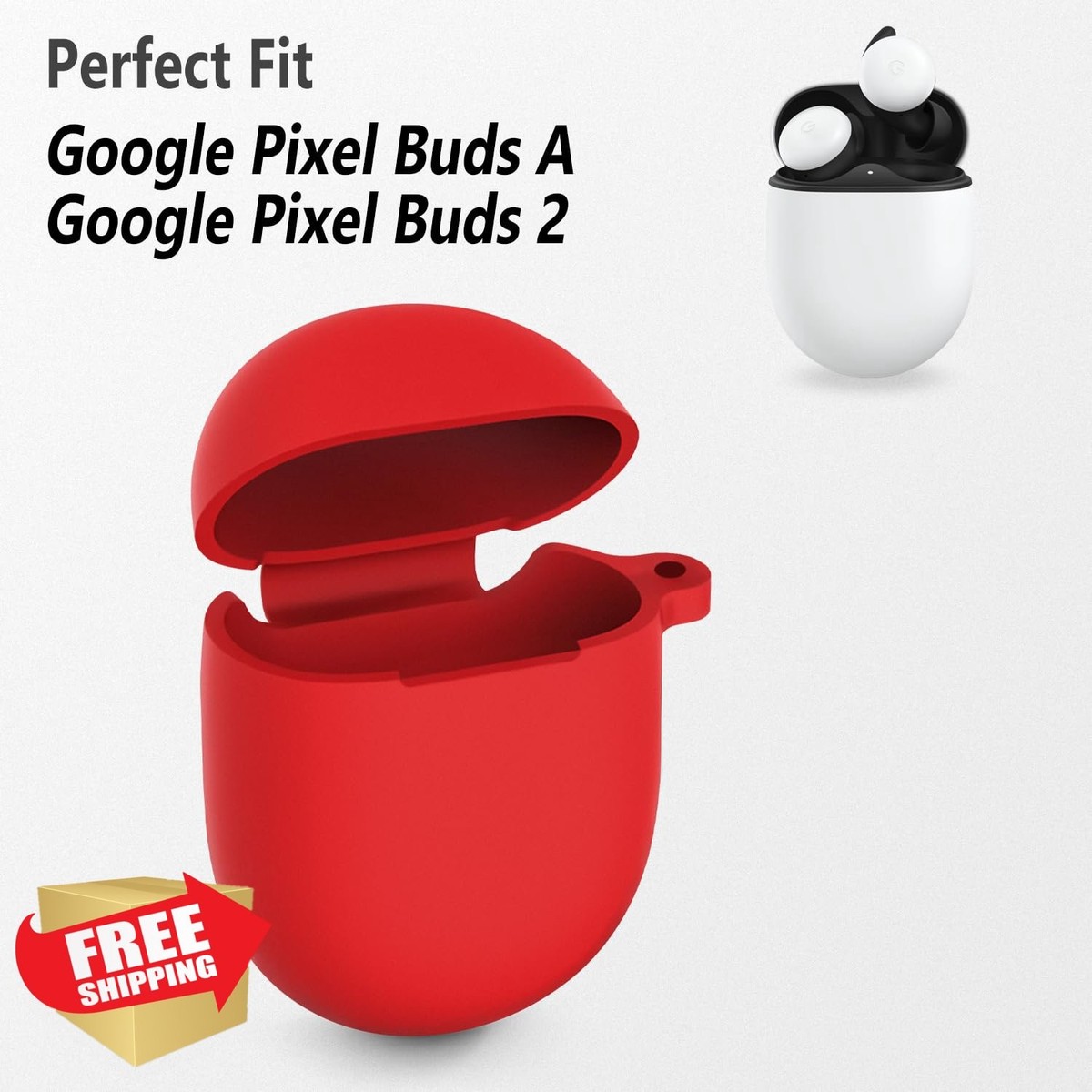Spigen Rugged Armor Case Compatibel Met Google Pixel Buds 2a  2025 Beschermhoes Karabijnhaak Mat Zwart 2620660657