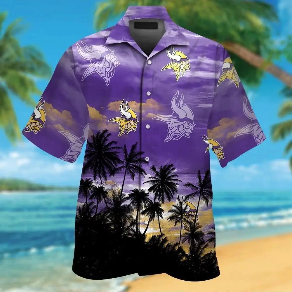 Minnesota Vikings football Hawaiian Shirt Sun Dresses Aloha Shirt