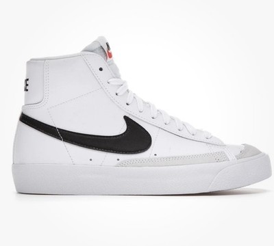 Size 7 - Nike Blazer Mid 77 White Black (GS) DA4086-100