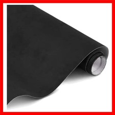 Black Suede Fabric Wrap - 17X70 Inch Suede Wrap for Car Interior - Self-