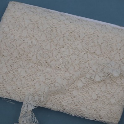48m Vintage Lace Border  French Bobbin Lace Cotton Trim Sewing Dressmaking