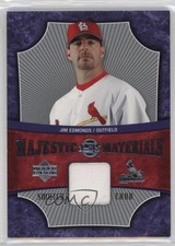 2005 Upper Deck Sweet Spot Majestic Materials Jim Edmonds #MM-JE 7eo