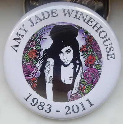 Amy Jade Winehouse 1983 - 2011 Pinback Button  2 1/8''