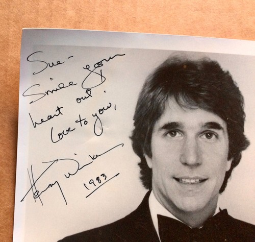 Henry Winkler foto d'epoca firmata autografata 8X10 firmata nel 1983 - Foto 4 di 12