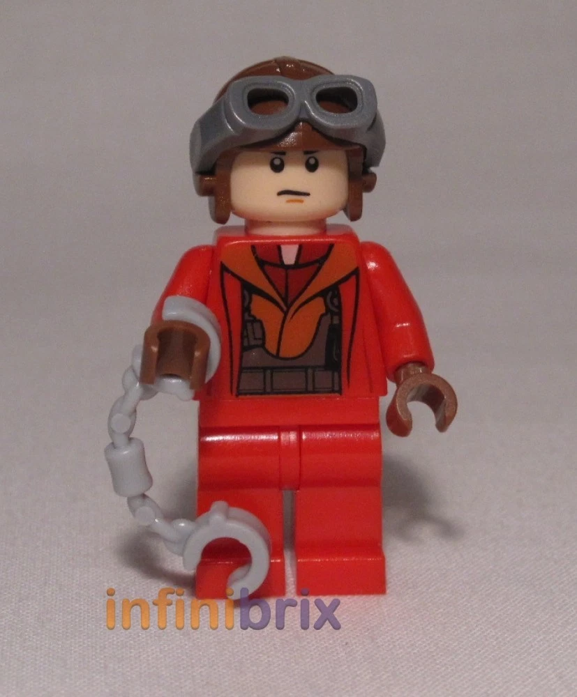 Lego Naboo Red Fighter Pilot Minifigure from sets 7877 9674 Star Wars NEW sw340