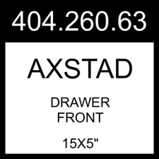 IKEA AXSTAD Drawer Front Matt White 15x5" 404.260.63